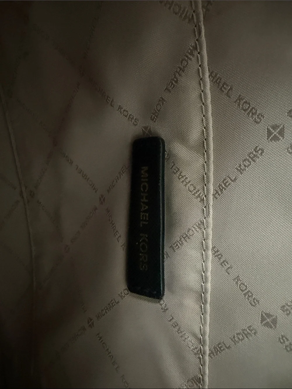 Michael Kors Brown & Black Signature Monogram Shoulder Bag